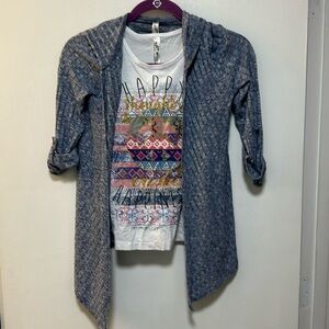 Girls tank top and cardigan size S